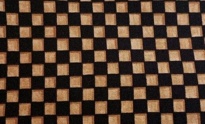2 yds x 45"-Village Christmas- Deb Strain -Moda-Small Black/Brown Checked-Cotton - Image 1 of 3