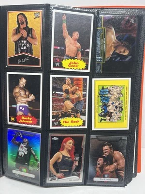 Lot Of 300+ WCW WWE Trading Cards 1980’s-2000’s In Binder - Image 1 of 4