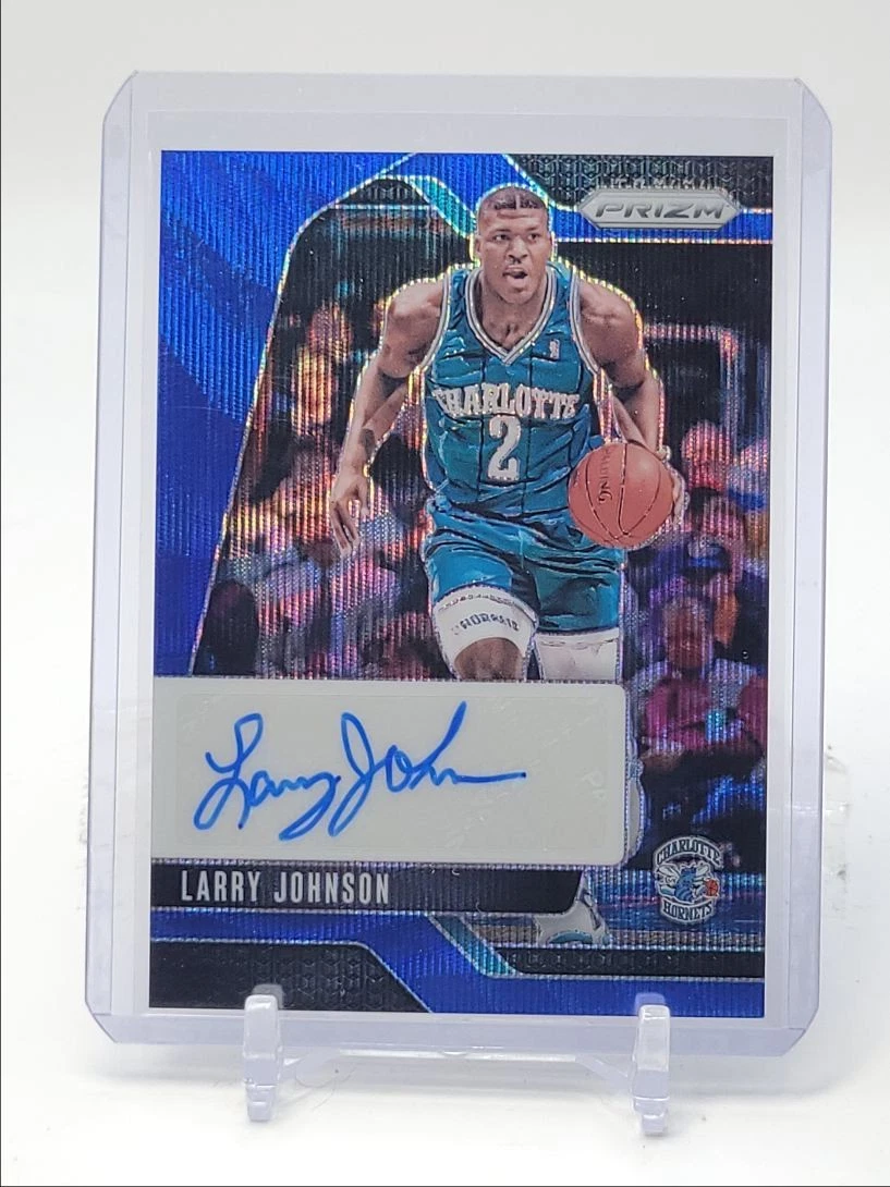Larry Johnson Basketball Sports Trading Card Singles Autographed