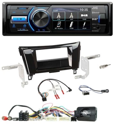 JVC Bluetooth Lenkrad USB DAB Autoradio für Nissan Qashqai X-Trail 14-17 24 Pin - Bild 1 von 4