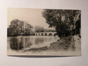 CPA 78 MANTES-SUR-SEINE - Vue sur le Vieux Pont - Imagen 1 de 2