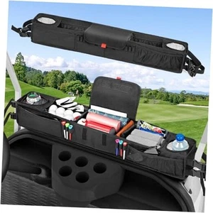 Golf Cart Front Storage Basket, No-Drilling Golf Cart Organizer Foldable - Picture 1 of 8