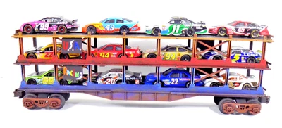 O / LIONEL / AUTO TRANSPORT / CUSTOM DESIGN / RACE CAR / COLLECTIBLE / HANDMADE - Image 1 of 4