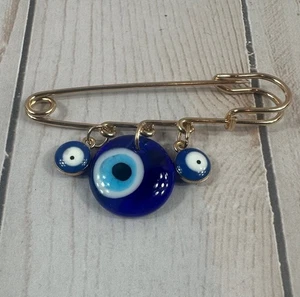 Evil Eye Pin/ Brooch - Picture 1 of 4