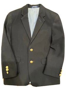 Izod Navy Boys Sport Coat Blazer - Size 7 Excellent Condition! - Picture 1 of 4