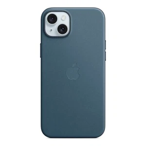 New Genuine Apple iPhone 15 Plus FineWoven Case MagSafe Pacific Blue MT4D3ZM/A - Picture 1 of 4