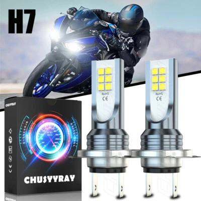 Faro LED H7 para moto Honda CBR1000RR CBR300R CBR500R CBR600R Goldwing Foto 1 de 4