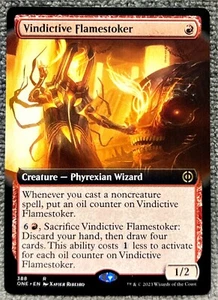 Vindicative Flamestoker Borderless Phyrexia: All Will Be One 388 Rare MTG - Picture 1 of 2