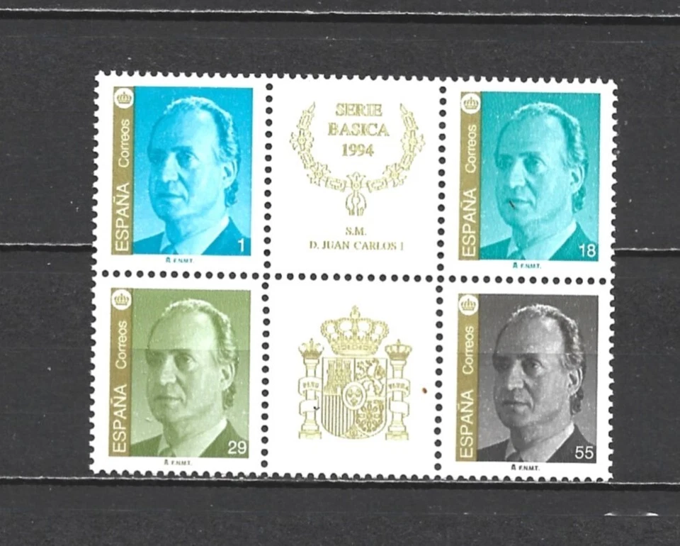 ESPAÑA 1994 SERIE BASICA JUAN CARLOS EDIFIL 3305A-3308A** MNH HOJA BLOQUE HB - Imagen 1 de 1
