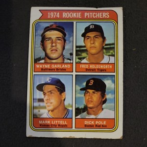 1974 Topps Rookie Pitchers - Wayne Garland/Holdsworth/Littell/Dick Pole #596