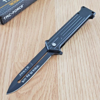 Linerlock Assisted Folding Knife 3.5" Stainless Steel Blade Aluminum Handle - Image 1 of 4