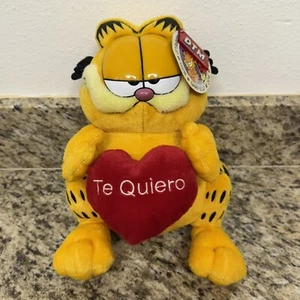 Vintage Garfield “Te Quiero” 11” Spanish Valentine’s Day Plush Toy Brand New NWT - Picture 1 of 8