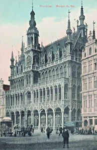 BE Brussels Belgium-King of France Household-Vintage early 1900s Postcard (F6) - Picture 1 of 4