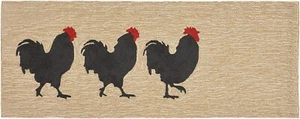 Liora Manne Clothes Line Rooster Indoor Outdoor Handmade Rug 24 x 60 inches - Picture 1 of 6