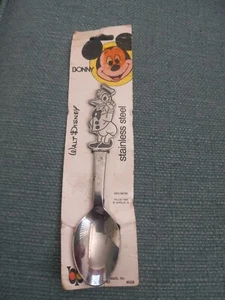 VTG  WALT DISNEY PROD. DONALD DUCK STAINLESS SPOON BY BONNY- JAPAN  NEW IN PKG - Picture 1 of 2