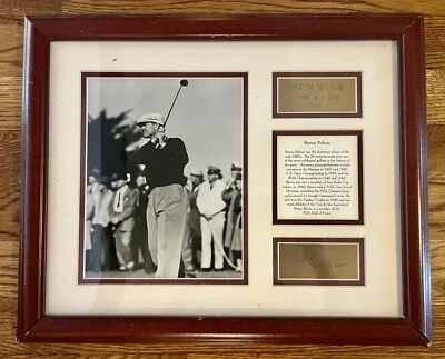 Collage de placa fotográfica automática con inscripción de golf con licencia PGA de Byron Nelson 1945 12 x 15" Foto 1 de 3