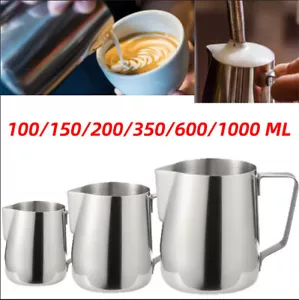 Dzbanek do spieniania mleka ze stali nierdzewnej Espresso Dzbanek do kawy Barista Rękodzieło Kawa - Zdjęcie 1 z 19