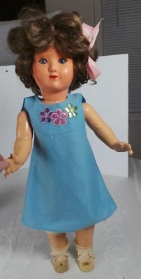 Антикварная кукла Cry Baby из картона и композиции 25"" - Изображение 1 из 4