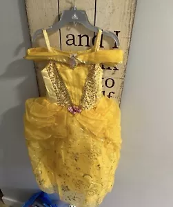 Belle Prestige Child Costume Beauty and the Beast Disney Princess Dress Sz 7-8 - Picture 1 of 6