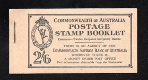 AUSTRALIA - KGVI 2/6 BOOKLET - INTACT & FRESH SG SB 29 (CV £80) 2 Panes of 6 - Picture 1 of 3