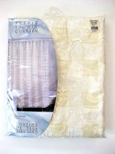 Fabric Shower Curtain 70" x 72" Nicolina Ivory 100% Polyester Brand New Sealed.. - Picture 1 of 1