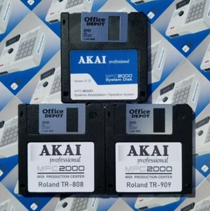 OS Boot Disk V.1.72 & TR-808 / 909 Sounds for Akai MPC 2000 Drum Kit Sample Pack - Picture 1 of 1