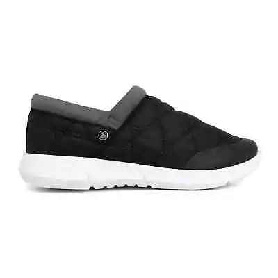 London Fog Women's Kelsie Quilted Nylon Slip-On Shoes Black - Image 1 of 4