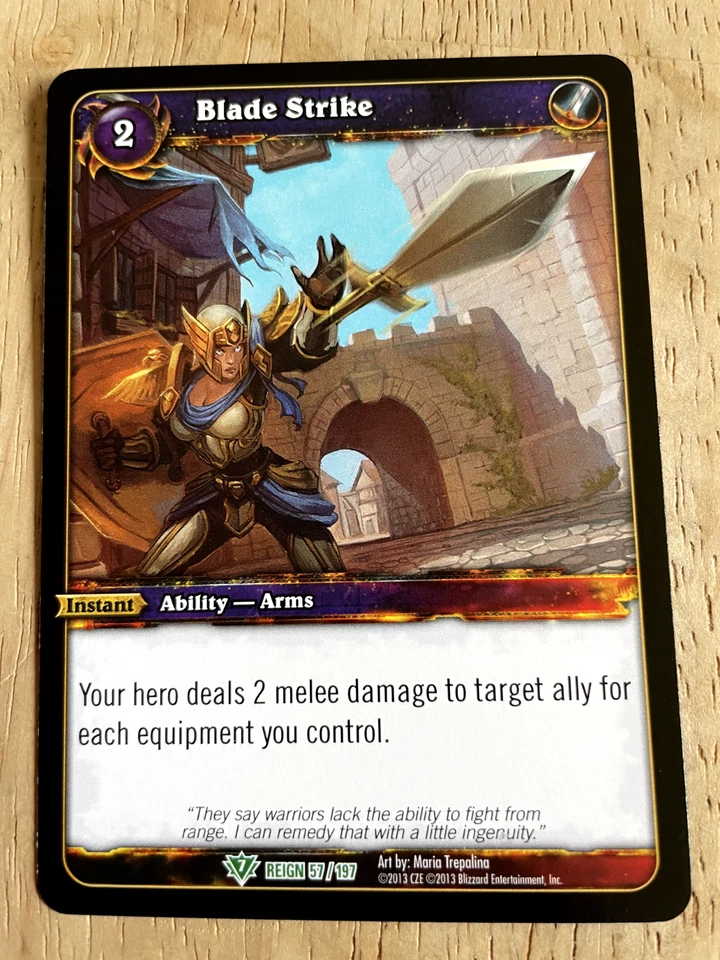 World of Warcraft WoW TCG- Blade Strike- REIGN OF FIRE - Image 1 of 1