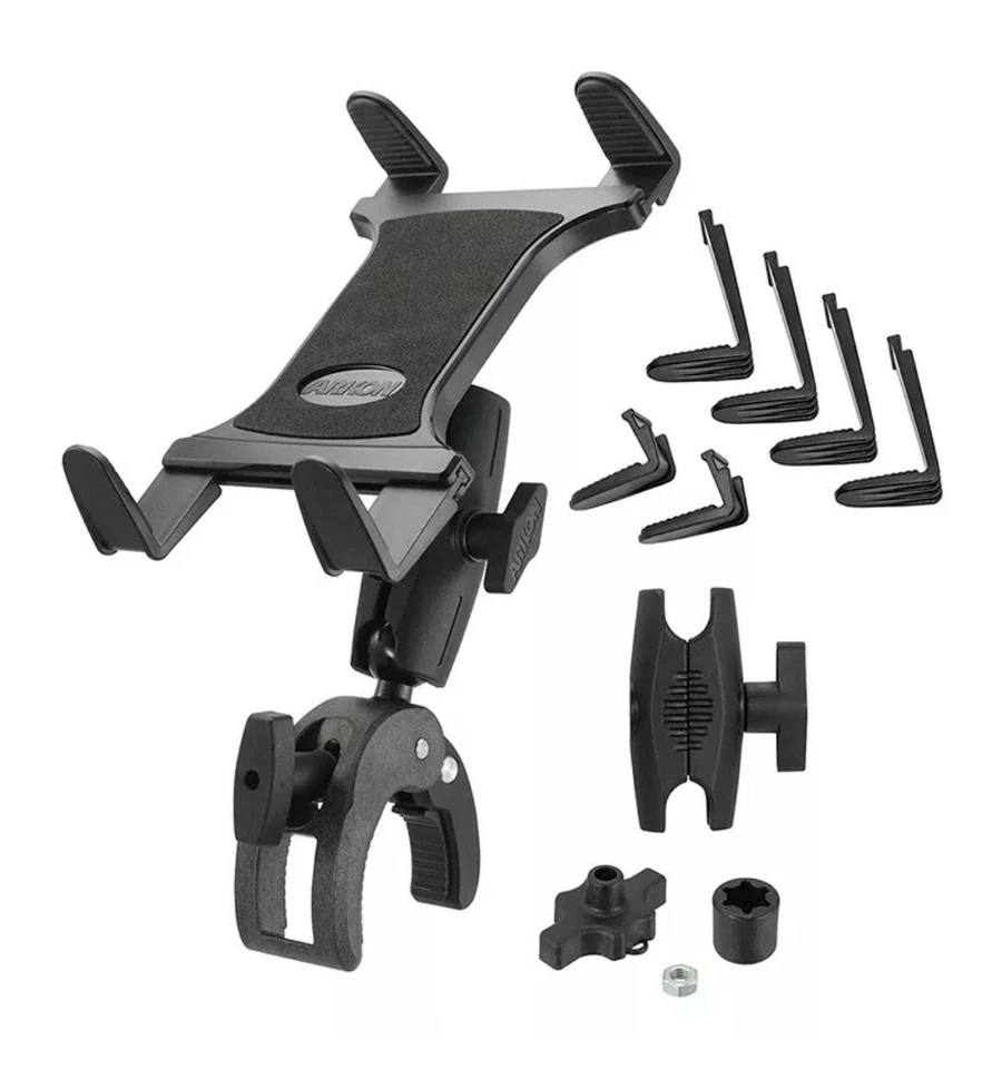 TAB1RMCPM: Arkon Heavy Duty Trilho/Barra/Mesa Braçadeira Poste Tablet (7-18,4”) Montagem - Imagem 1 de 4