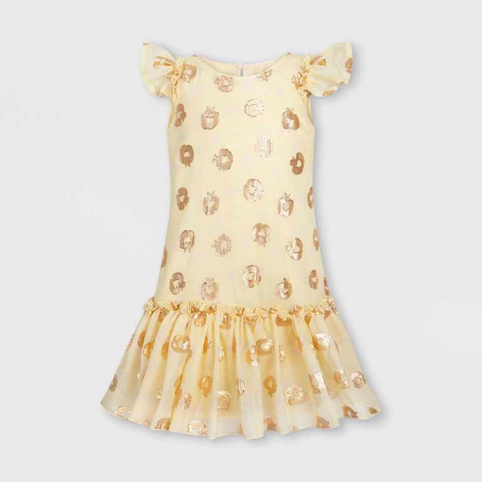Girls Snow White Dress - Yellow Size 5-6 - Disney Store Gold - Image 1 of 1