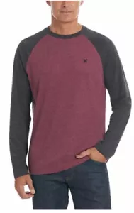 Hurley Still Raglan para hombre (rojo/negro, mediano) - Imagen 1 de 3