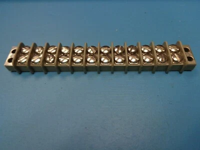 (1) MARCO 37TB12B 12 POS 16 AWG 15A MILITARY CLASS TERMINAL BLOCK    - Image 1 of 3