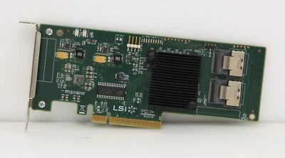 LSI SAS9211-8i 6Gbps SAS/SATA PCI-e RAID Controller Card Low Profile. - Image 1 of 4