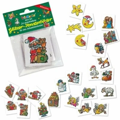 24 FENSTERBILDER WEIHNACHTEN Fensterbild Sticker Deko Kinder Fenster Lutz Mauder - Bild 1 von 3