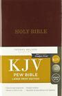 KJV Pew Bible Large Print Hardcover Burgundy Red Letter Comfort Print: Holy Bibl