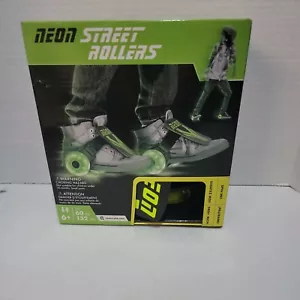 Neon Street Rollers Adjustable Strap On Roller Skates w/Light Up Wheels - Picture 1 of 6