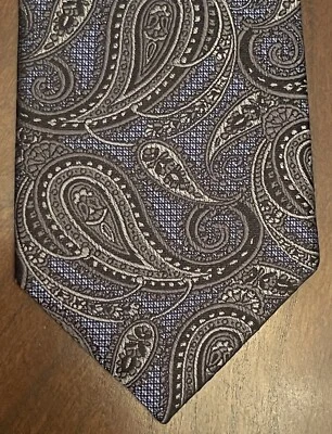 Pronto Uomo Platino Azul Negro Gris Hecho a Mano 100% Seda Hecho en China Foto 1 de 4