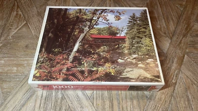 VINTAGE Whitman Puzzle Forest Bridge 1000 Pieces 1980s...SEALED/NEW - Image 1 of 4