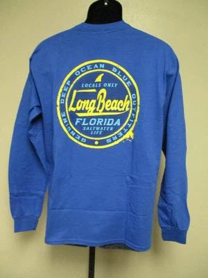 Nueva Camisa Long Beach FL Florida Adulto Hombre Tallas M-L Foto 1 de 4