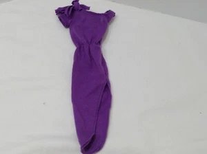 Vestido púrpura vintage Barbie-1984 Barbie moda activa #7917 con flecos - Imagen 1 de 4