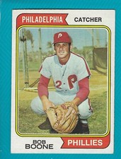 1974 Topps #131 Bob Boone  PHILADELPHIA PHILLIES  EX ( Nice Centering )