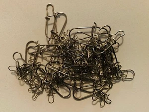 100 pcs Fishing Duo Lock Snaps Fast Change Snaps Lures Connector Mix Sizes. - Picture 1 of 1