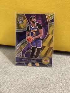 2021-22 Panini Spectra Gold #18 Anthony Davis Lakers Jersey # 9/10