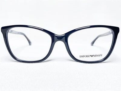 NUEVO Emporio Armani EA3053 5017 Mujeres Negro Gato Gafas Monturas 52/17~140 Foto 1 de 4