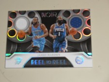 2022-23 Panini Noir Reel To Reel Dual Game Used Jersey #JHD James Harden 59/99