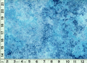 Light & Dark Blue Earth Jewels Quilting Sewing Fabric 5 1/2+ Yards #EJ4 - Picture 1 of 1