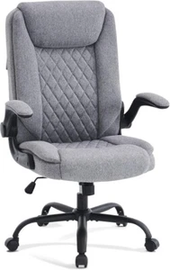 Bürostuhl Ergonomisch Schreibtischstuhl Chefsessel Mit Gepolsterten Armlehnen - Bild 1 von 6