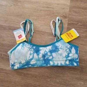 NWT Hanes Girls Blue 3 Pack Seamless Bra Size Small - Picture 1 of 7