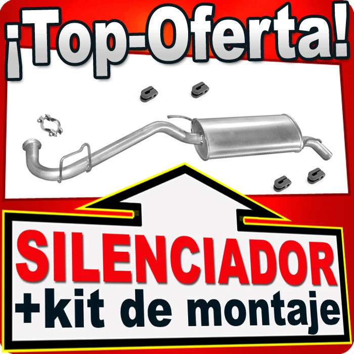 Silenciador Trasero para RENAULT CLIO I 1.2 1.4 1.9D 1990-1998 Escape - Imagen 1 de 1