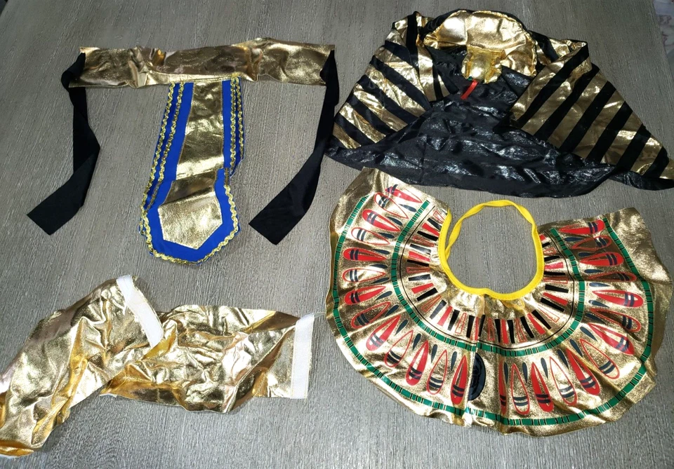 niños niñas DISFRAZ HALLOWEEN EGIPCIO BATA PUÑOS PIEZA CUELLO super! Foto 1 de 2